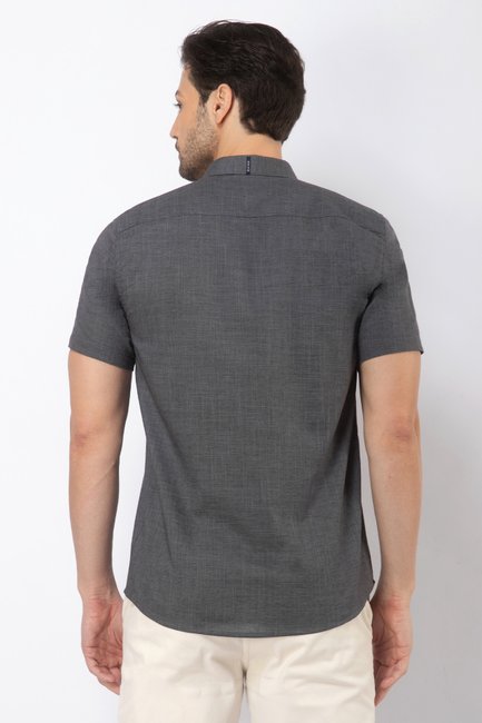 03 camisa manga curta slim chambray zaiko