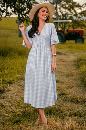 05 vestido midi xadrez feminino zaiko