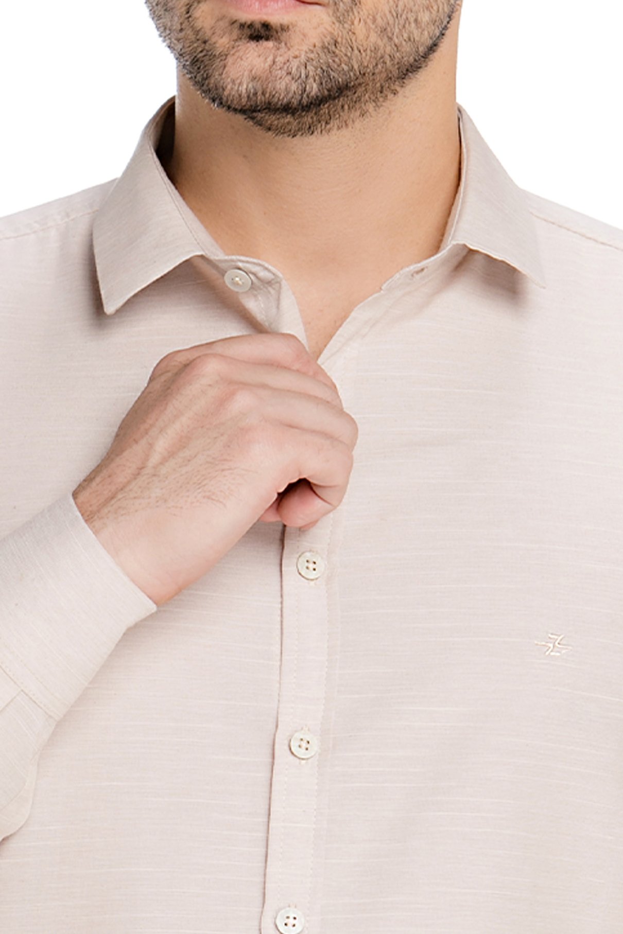 06 camisa social masculina slim chambray manga longa zuggy zi