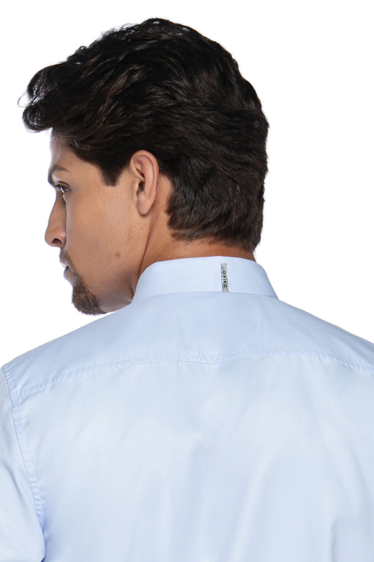 Camisa Social Masculina Slim Maquinetada Manga Longa - Zaiko