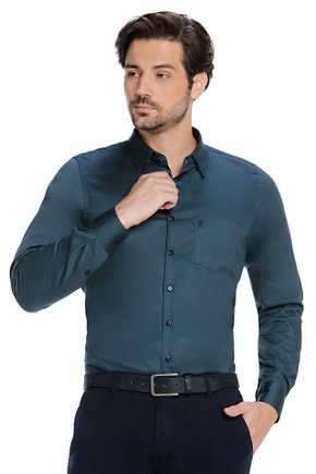 06 camisa social masculina slim manga longa zaiko