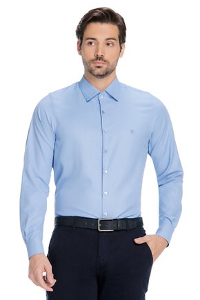 52 camisa social masculina slim maquinetada manga longa zaiko