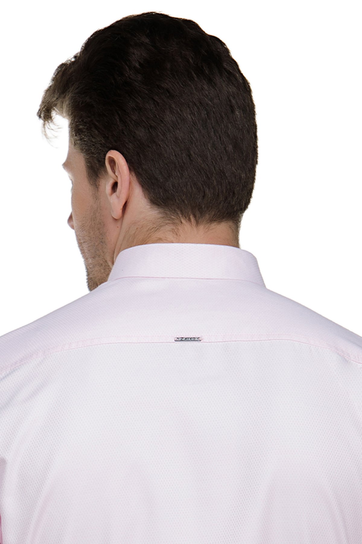 Camisa Social Masculina Slim Tricoline Maquinetada Manga Longa - Zaiko