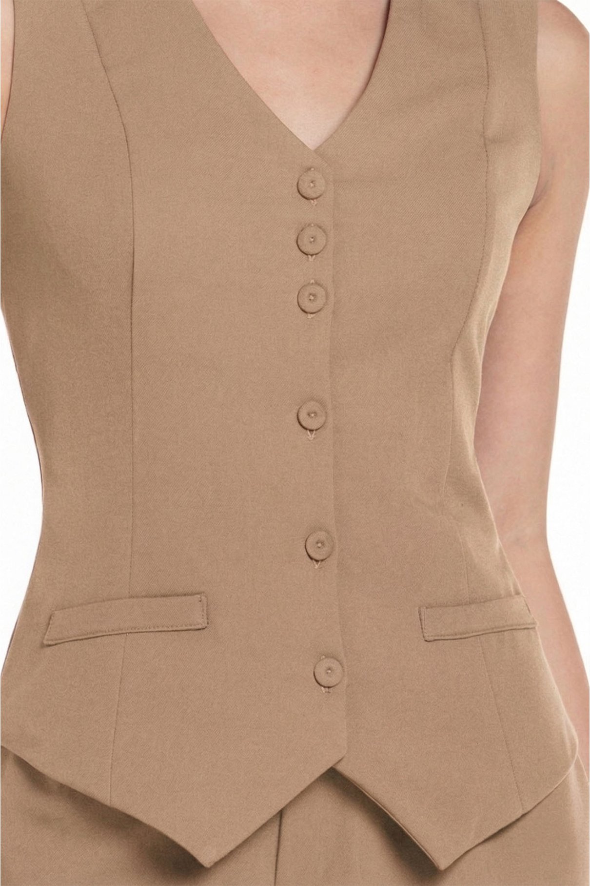 02 blusa colete office opala bege zaiko