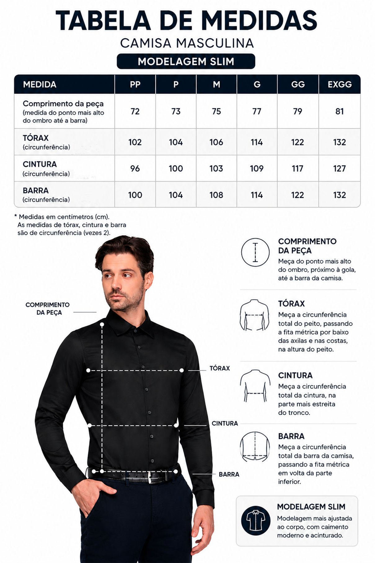 01 camisa pima fio tinto manga longa chumbo zaiko